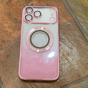 Pink Glitter Phone Case for iPhone 17 pro max